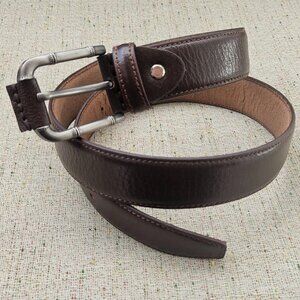 Handmade Belt Real Leather Waistband Pin Buckle Belt Brown Size New